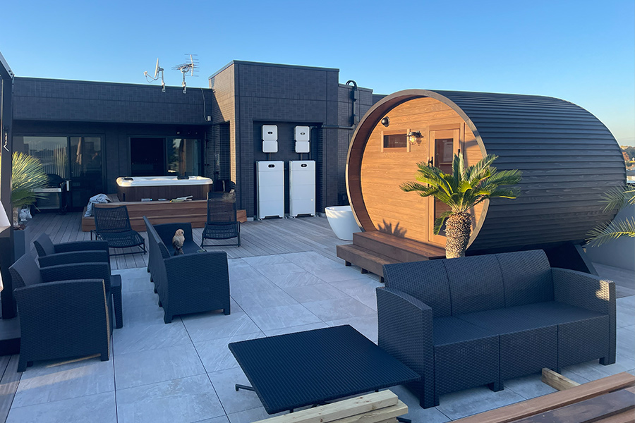 個人宅／マンションペントハウス
ジャグジー・サウナ工事